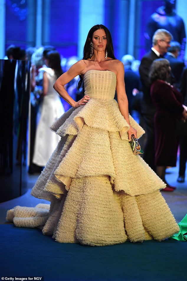 Alex Pike (pictured) was among the glitterati who turned out en masse for the 2023 NGV Gala at the National Gallery of Victoria on Saturday