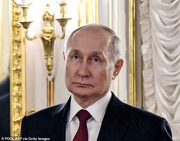 Police chiefs at the time were concerned that the action could have been a Russian attempt to sabotage the big day (photo: Russian President Vladimir Putin)