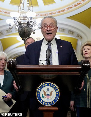 Senate Majority Leader Chuck Schumer accused Republicans of trying to repeal the bill