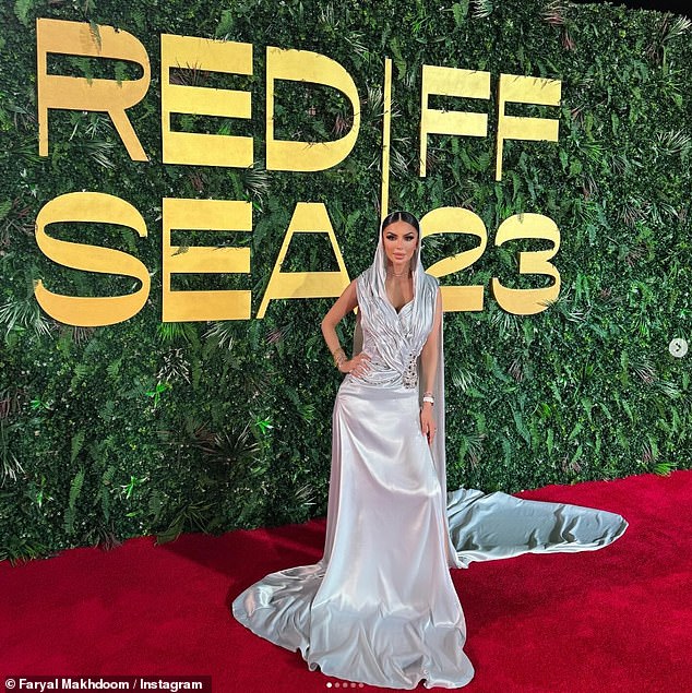 Faryal Makhdoom has hit back at trolls after she was slammed for attending the closing night of the Red Sea International Film Festival on Thursday 'half-naked'