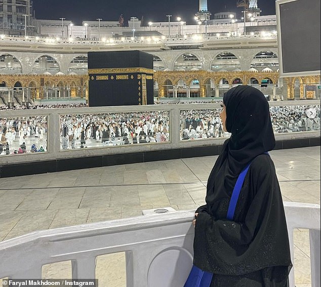 Faryal's followers were offended by her striking outfit and accused her of 'hypocrisy' for wearing the revealing ensemble a day after visiting the holy city of Mecca.