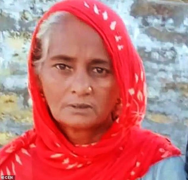 Sundari, 50, was killed by her husband at home in Uttar Pradesh, India, police said