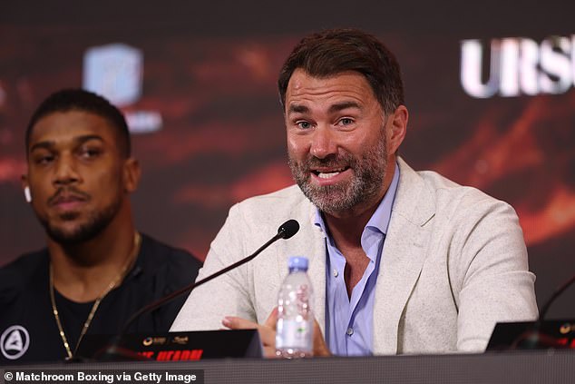 Eddie Hearn confirmed a contract had been signed to see Anthony Joshua and Deontay Wilder face each other