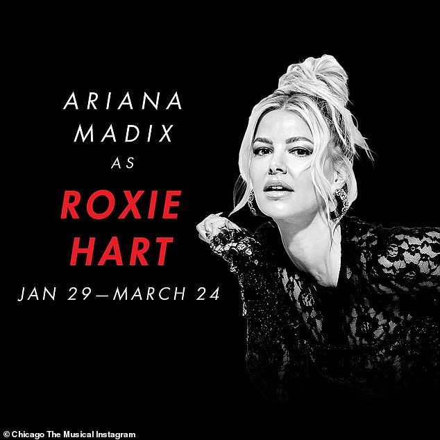 Ariana Madix will make her Broadway debut as Roxie Hart in Chicago, it was announced Wednesday morning