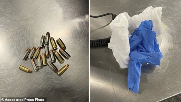 The unidentified man tried to pass security yesterday with 17 bullets 'artfully hidden' in a diaper and board his flight to Chicago's Midway Airport