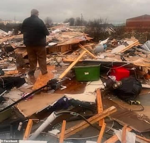 The family's two-story home collapsed, trapping Arlan and his older sister inside.  A neighbor rushed over and helped pull Arlan and her out from under the rubble, but Arlan did not survive