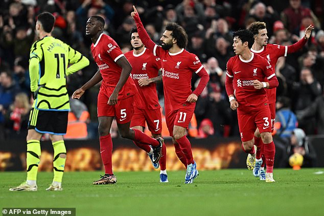 Arsenal fans claim Liverpool deliberately overwatered the pitch at Anfield ahead of the 1-1 draw