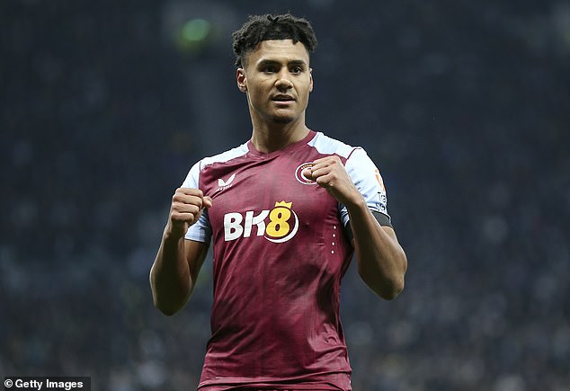 Ollie Watkins (above) is 'dealing with a little pain', Aston Villa boss Unai Emery has revealed