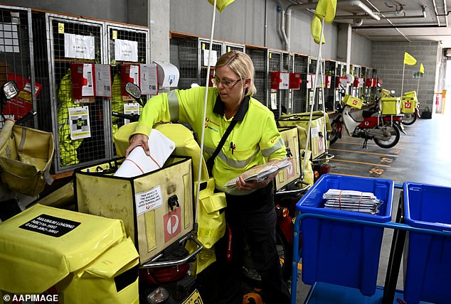 Thousands of customers will receive compensation from Australia Post after the national postal service was ordered to pay $2.9 million in compensation to customers who lost or received their parcels in a damaged condition (stock image)