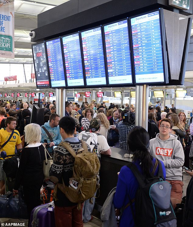 Customers only realized there was a problem with their flights when they arrived at the airport (file photo)