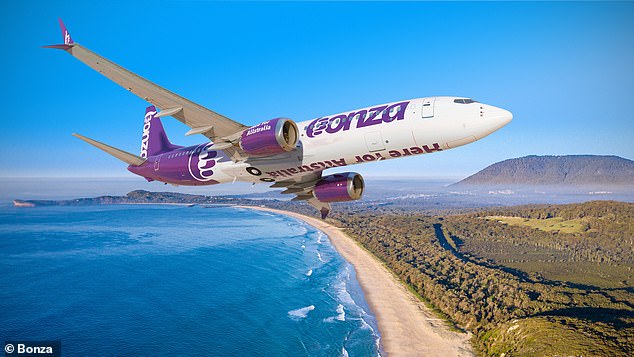 Embattled airline Bonza has canceled flights along a flight route again in December, with flights between Avalon and Gold Coast airports indefinitely grounded (stock image)