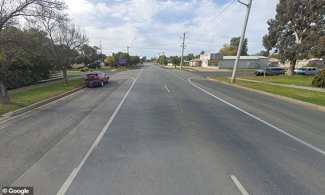 The child was run over on Market Street in Balranald, Riverina region, at around 3.15pm on Wednesday.