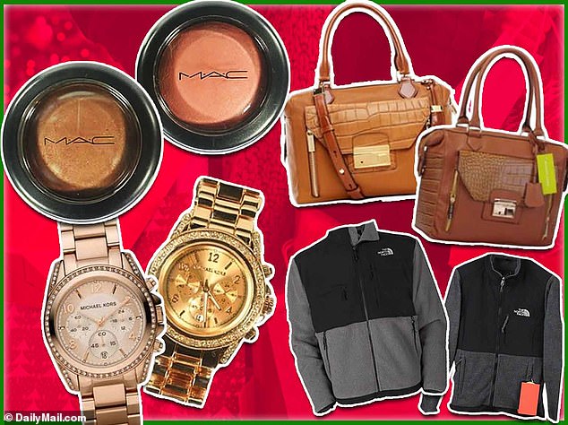 Holiday shoppers are being urged to beware of counterfeit designer goods as experts warn it is becoming increasingly difficult to tell the difference between counterfeit items and the real thing.  Can you tell the difference between these fakes and the real deal?  Scroll down for full answers