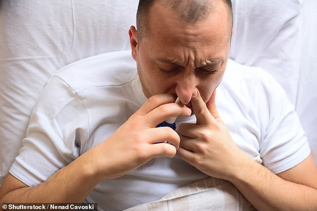 Research shows that people with chronic nasal congestion that lasts for months or years are much more likely to develop erectile dysfunction (stock image)