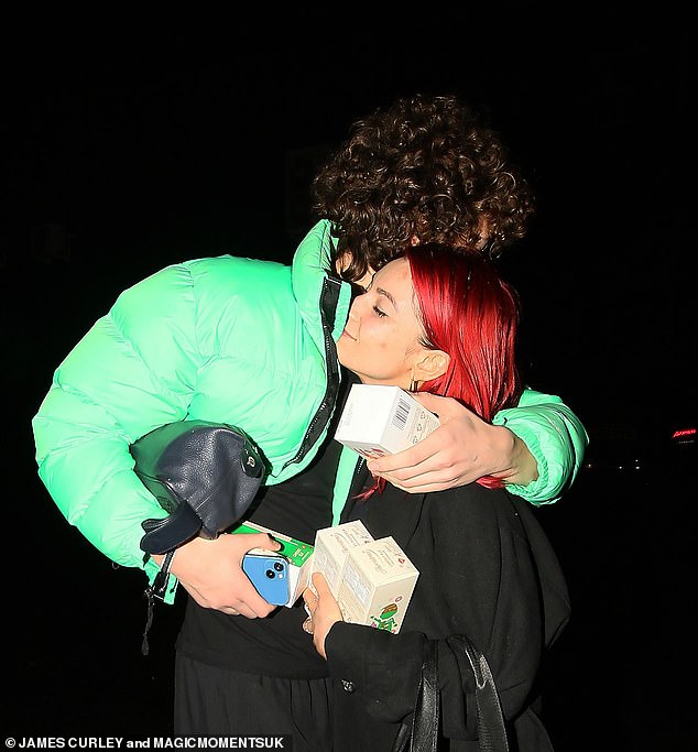 Bobby Brazier, 20, and Dianne Buswell, 34, shared a heartfelt hug as they headed home after training on Tuesday night in preparation for the Strictly final