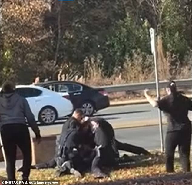 Earlier bystander video showed a broader perspective of the encounter as the group of officers dealt with Pierre.  Bodycam video was released Tuesday