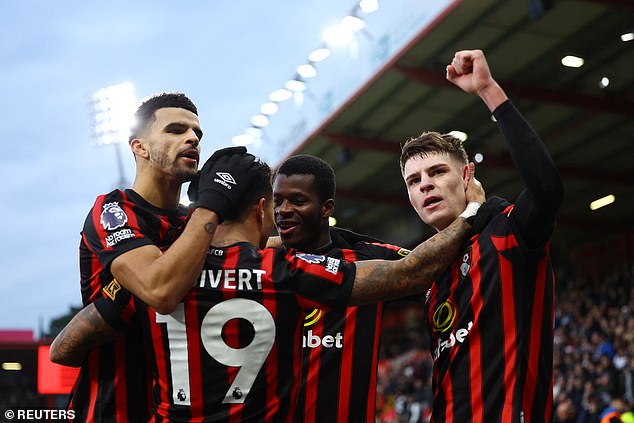 Bournemouth are now tenth after an impressive run of winter form under Andoni Iraola