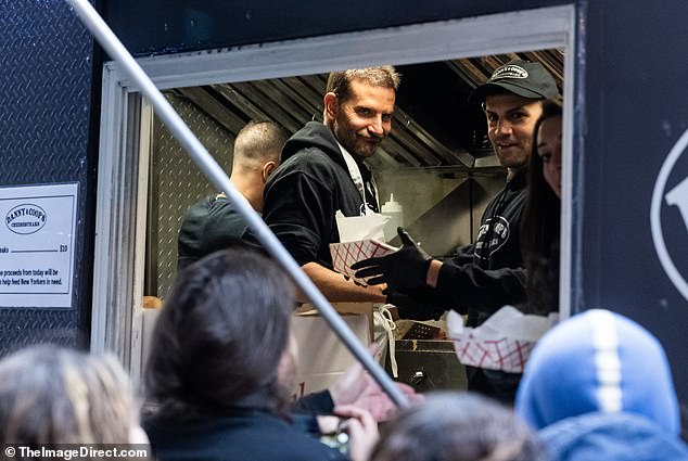 Bradley works hard in his food truck