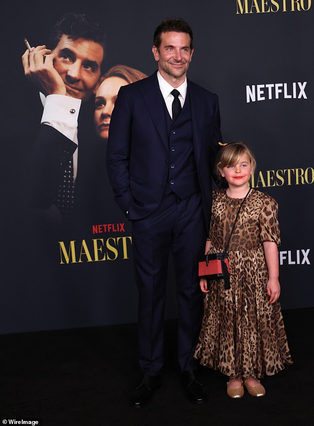 Bradley Cooper missed a press conference for his film Maestro in New York on Thursday evening to care for his six-year-old daughter Lea