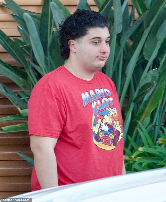 In exclusive photos obtained by Dailymail.com, Brandon Khuri is seen wearing a Mario Kart t-shirt as he stepped out in North Hollywood.  He killed a woman in a crash in LA in February 2021