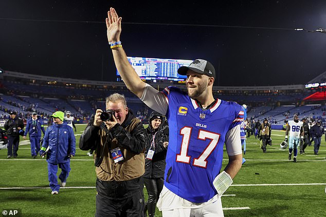 Bills QB Josh Allen only threw for 94 yards and a touchdown in the blowout win against Dallas