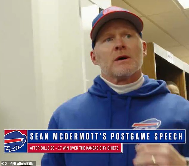 Sean McDermott spoke to his players in the dressing room at the end of a difficult week