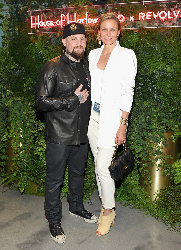 Sleep comes first!  Cameron Diaz, who is happily married to husband Benji Madden (pictured together in 2016), said this week that society needs to 