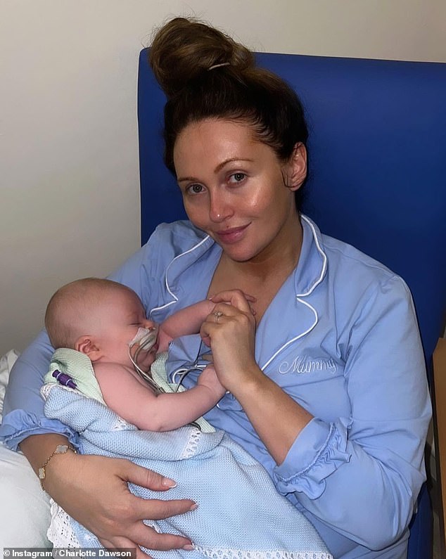 It comes after Charlotte told how it was 'heartbreaking' to see her five-month-old son Jude 'hung up on machines' as he almost died from RSV bronchitis