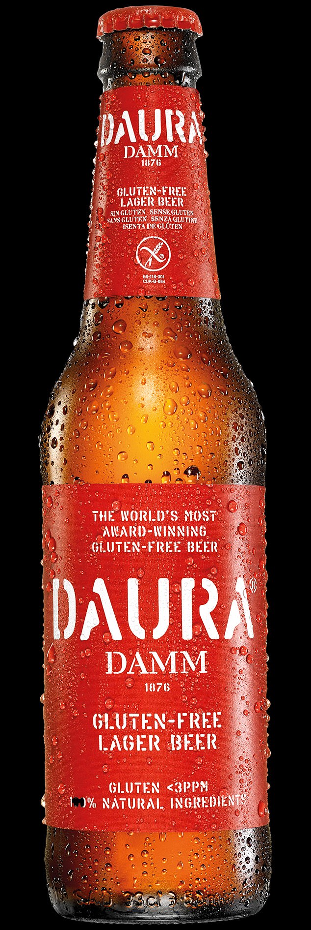 3 Daura Damm gluten-free lager.  5.4% ABV, £1.80 for one 330ml can, waitrose.com