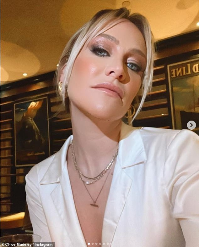 Chloe Madeley cut a glamorous figure as she embraced her new single status during a girls' night out on Friday evening