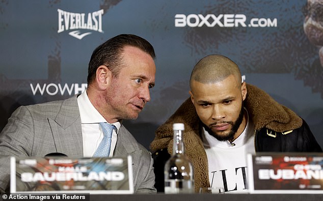 Chris Eubank Jr.  has lashed out at his promoter Kalle Sauerland (left) on social media.