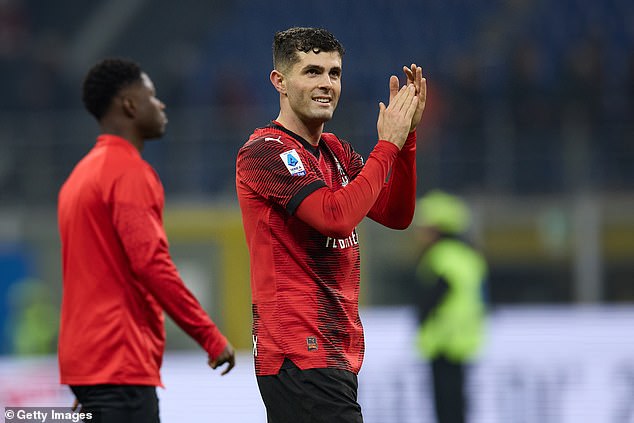 Christian Pulisic scored the only goal in a 1-0 win over Sassuolo for his club AC Milan