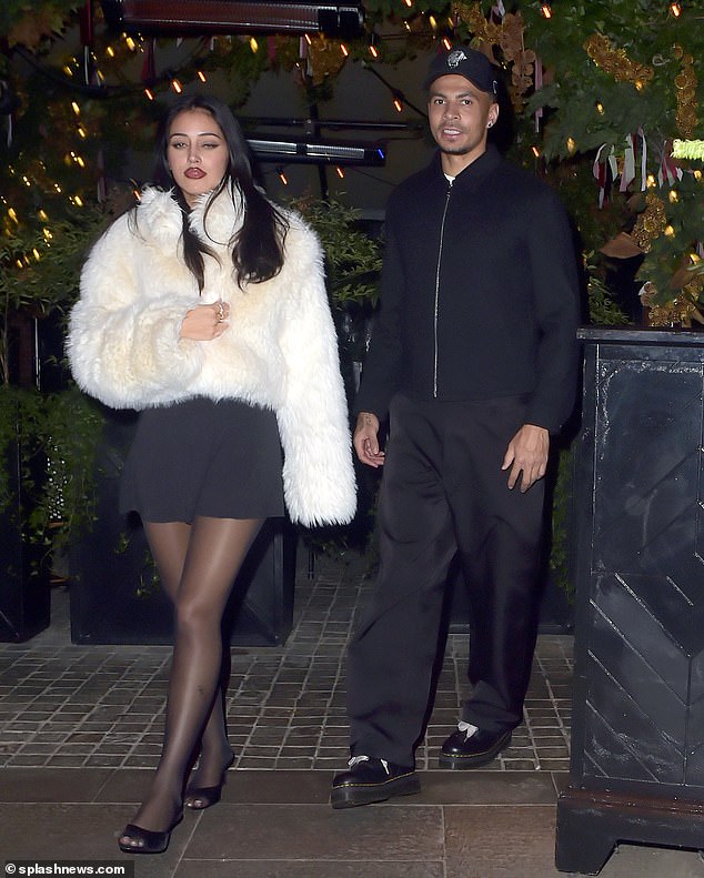 Dele Alli and Cindy Kimberly enjoyed a romantic date night at The Chiltern Firehouse in London on Saturday evening