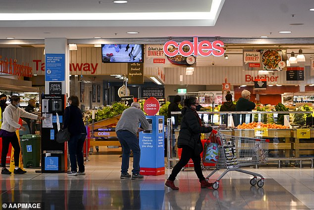 A Coles spokesperson said the barriers are part of the security measures the supermarket has put in place to protect the safety of staff and customers.