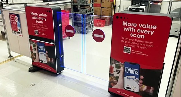 Shoppers have been angered by the security gates Coles (pictured) has installed in its stores and have rejected the new security measure, which they say is 'triggering'.