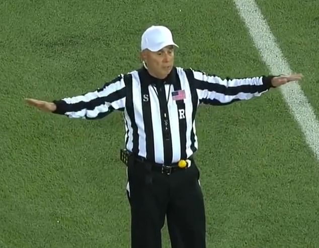 It was a tough day at the office last night for college football referee Ed Ardito in Dallas