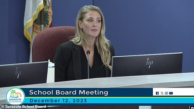 The Sarasota County School Board has passed a resolution demanding Bridget resign from the board.  However, the board cannot force her to resign