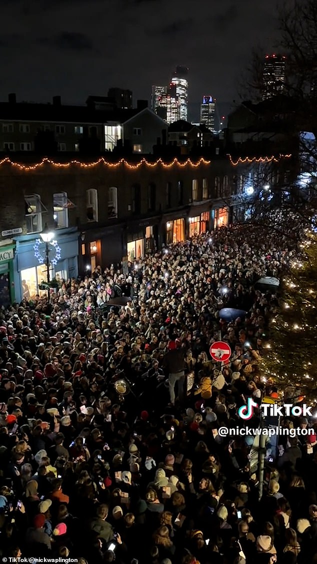 Just last week, 7,000 people turned up for a trendy service in east London at the Columbia Road Christmas Market