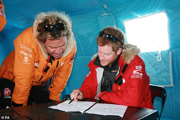 Dominic West accompanied the Duke of Sussex on an ambitious journey when they both took part in the Walking With the Wounded charity event in 2013