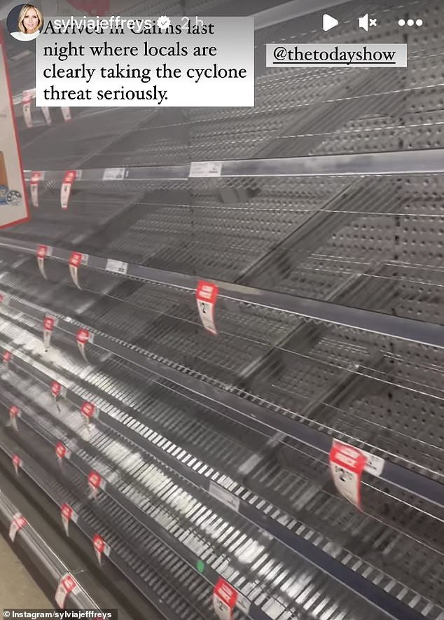 The presenter shared a video on Instagram with stories of empty shelves as he walked through a supermarket