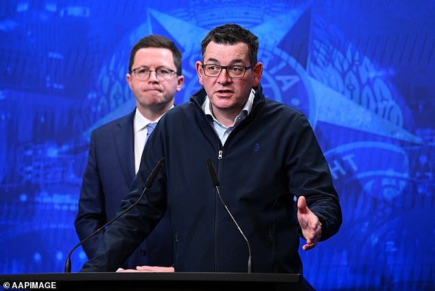 Daniel Andrews (pictured) has lashed out at his critics in a brutal response to some of his fiercest detractors