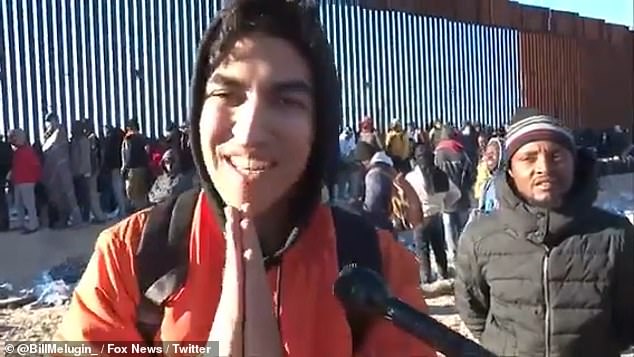 A delighted Moroccan migrant arriving at the US-Mexico border has praised President Joe Biden after illegally crossing Lukeville, Arizona