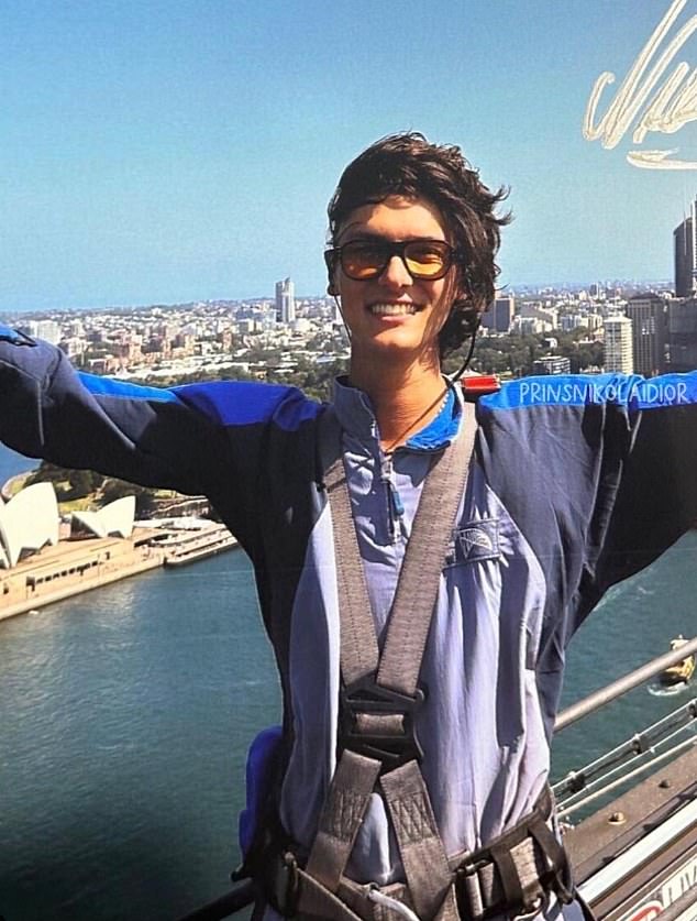 Count Nikolai of Monpezat may have joined his aunt Princess Mary and cousins ​​Prince Vincent and Princess Josephine as they took a whirlwind trip to Sydney this week (he is pictured doing the Sydney Bridge Climb this week)