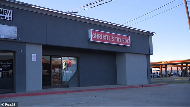 He allegedly left a clerk at Christy's Toy Box in Oklahoma City in a 'battered and bloody' state on Monday night