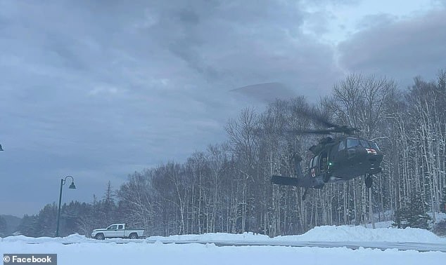 Torro was rescued at 3:19 p.m. by the National Guard helicopter crew, who found him and lowered a medic to gain access to him.  He was then flown to Dartmouth Hitchcock Medical Center