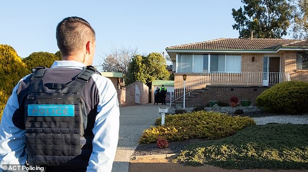 Jean, 92, was found dead at their home in the Canberra suburb of Fisher on July 30.  The couple had lived there for 45 years.