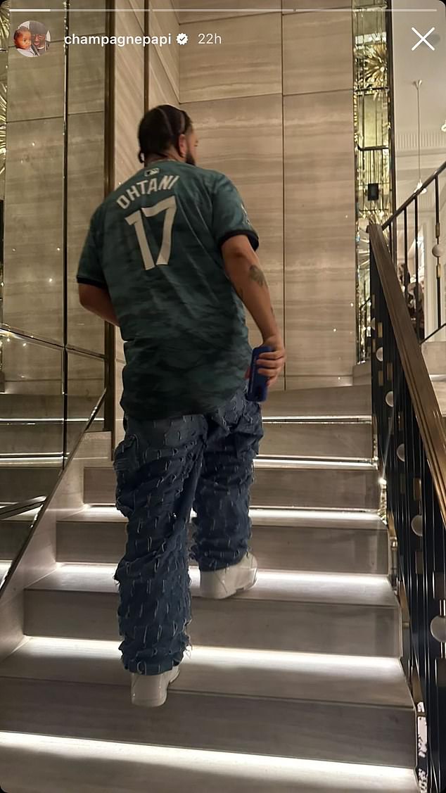 Is the Drake curse real?  The Toronto-born rapper recently appeared in an Ohtani jersey