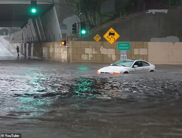 Dramatic moment a good Samaritan rescues a man and child