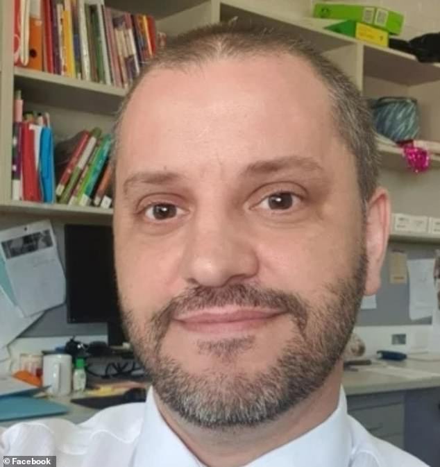 Roberto Charles Messina (pictured), 51, was dismissed last week following his arrest at John Septimus Roe Anglican Community School in Mirrabooka on child exploitation charges