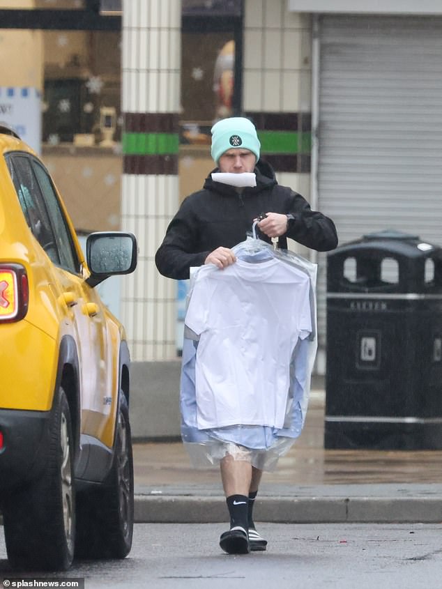 Danny Walters has been seen for the first time since his EastEnders character was killed off during the Christmas Day special